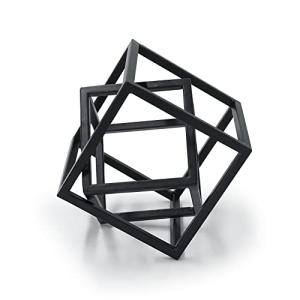 Aoneky Estatua de Cubo Geométrico - Figura Decorativa de Hi…
