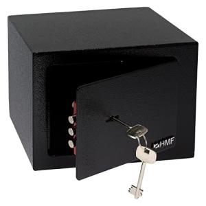 HMF 49216-02 Caja fuerte pequeña con llave, caja fuerte par…