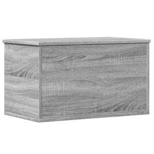 vidaXL Caja de almacenaje Madera de ingeniería Gris Sonoma…