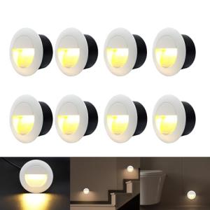 FWoche Juego de 8 lámparas led empotrables de pared, Luces…