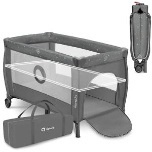 LIONELO Stefi Plus 2 en 1 Cuna de viaje y corralito de bebé…