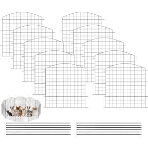 WOLTU Vallas Decorativas para Jardín, Set de 10 Vallas de J…