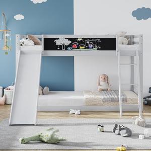 KecDuey Litera de 90 x 200 cm, cama infantil con escaleras…