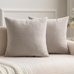 MIULEE Funda Cojines de Terciopelo para Sofa Suave Fundas d…
