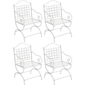 CLP Set De 4 Sillas para Terraza Lotta En Hierro I Sillas D…