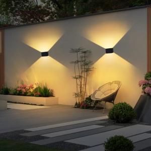 T-SUN 2 Piezas Aplique Solar de Pared Exterior 3000K Modern…