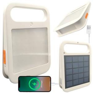 Foco Solar Portátil, Power Bank, USB Recargable, Luz Trabaj…