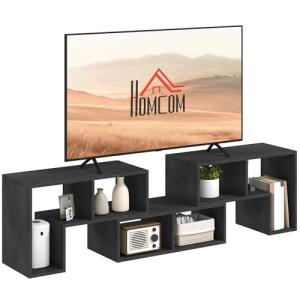 HOMCOM Mueble Modular TV 75" max con 2 Estantes en L y Esta…