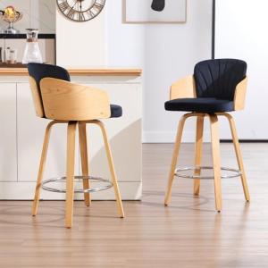 chairus Taburetes de Bar Madera Juego 2 de Taburetes Cocina…