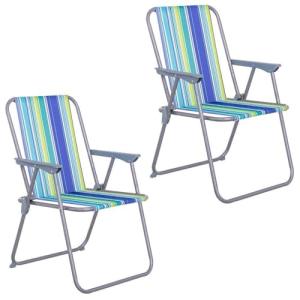 Pack 2 sillas Playa y Camping Plegables con Cierre de Segur…