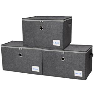 Seaforie Cajas de Almacenamiento con Tapa, Juego de 3 Cajas…