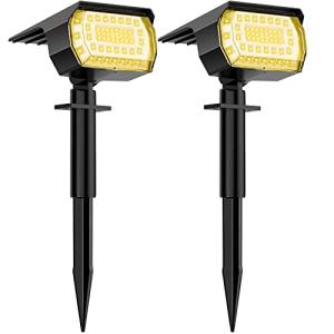 WELALO Luces Solares LED Exterior Jardin, 57 LED Focos Exte…