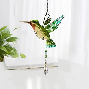 Cosylove Atrapasoles de cristal colgante de colibrí colgant…