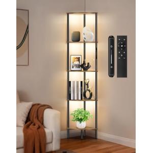 OUTONLIFE Lámpara de Pie LED con Estantería, 3 Tonos de Luz…