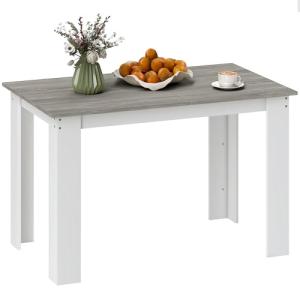 HOMCOM Mesa de Comedor para 4-6 Personas Mesa de Cocina Rec…