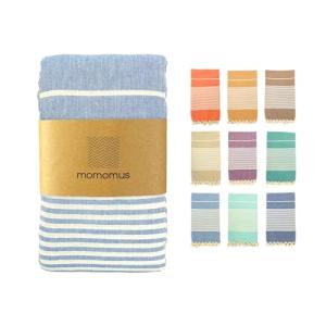MOMOMUS Fouta Playa XXL, con Flecos y 100% Algodón – Ideal…