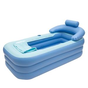 Bañera de hidromasaje plegable para ducha móvil inflable pl…