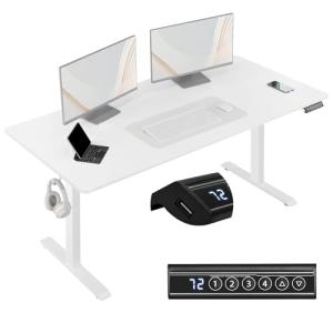 WOLTU 160x75cm Escritorio Elevable Eléctrico, Mesa Escritor…