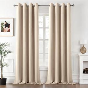 MIULEE Cortinas Salon Opacas 2 Piezas Modernas 140x245 CM,…