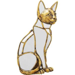 Kare Design Objeto de Pared Cat Mirror, Dorado, Elegante, O…