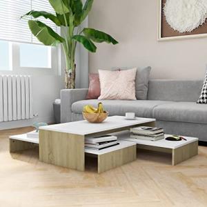 MOONAIRY Mesas de Centro apilables, Mesas Auxiliares para S…