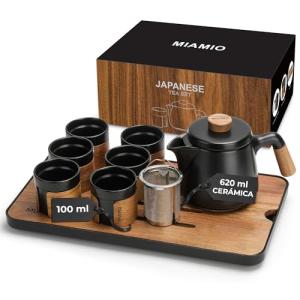 MIAMIO - Juego de té japonés/chino 6 x 100 ml/Tetera asiáti…