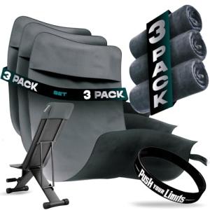 Uonel INDUSTRY Toalla Gimnasio Set de 3 - Toalla Gimnasio H…