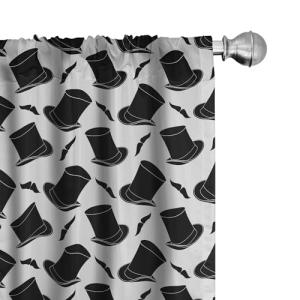 ABAKUHAUS Varonil Juego de 2 Paños Cortinas, Mago Sombrero…