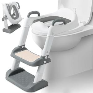 Qintora Adaptador WC Niños con Escalera, Reductor WC Niños…