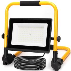 Aigostar Foco de Trabajo LED 100W,Foco LED Portátil con Cab…
