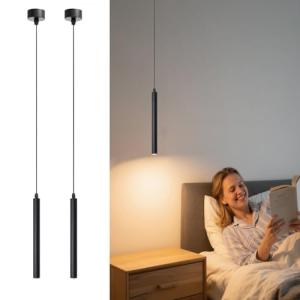ACMHNC LED Lámpara Colgante, 2 Piezas Lampara Colgante Isla…