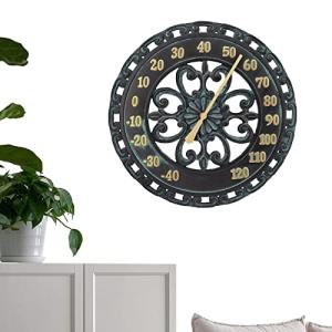 Reloj de jardín – Decoración exterior colgante, indicador d…