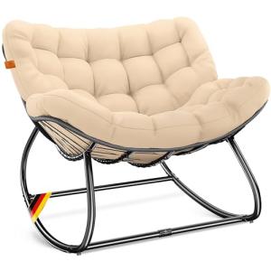 KESSER® Mecedora ergonómica para interior y exterior, carga…