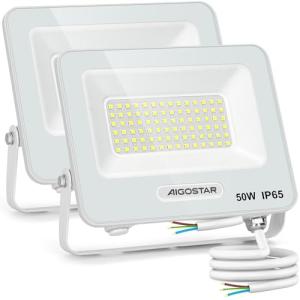 Aigostar Foco LED Exterior 50w, 4500LM Foco Proyector LED,…