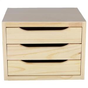 Aranaz Cajonera, Pino, Multicolor, 39 X 30 X 29 cm