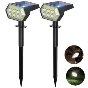 AOKBON Focos LED Exterior Solares 108 LED 2 Piezas luces so…