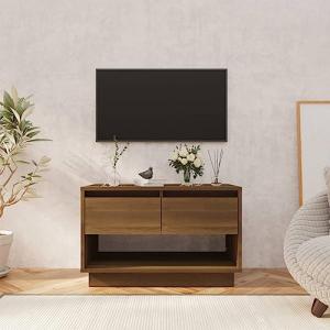 UJCHVHN Item-Mueble de TV de roble marrón, 70 x 41 x 44 cm,…