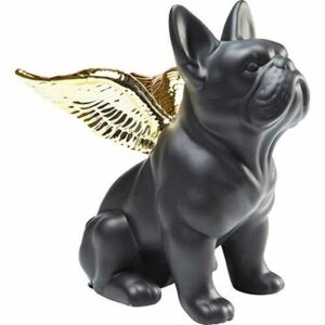 KARE Design Figura Decorativa, sitting angel dog, oro, 22 x…