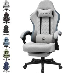 GTPLAYER Silla Gaming Tela Ergonómica Transpirable Silla Ga…