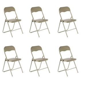 DUPI Silla Plegable de Metal | Acolchada y Cómoda | Uso en…