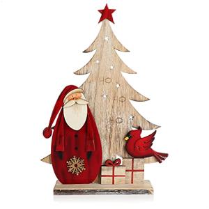 com-four® Expositor Decorativo para Navidad - Papá Noel de…