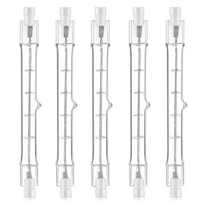 5 Piezas 400W R7S Bombilla Halógena Led 118mm, Bombillas Ha…