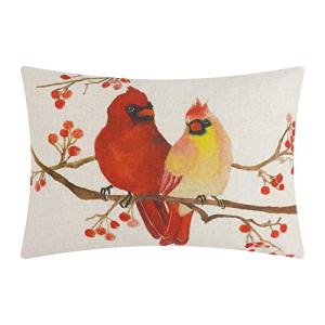 JWH - Fundas de almohada decorativas de lino y lana, fundas…