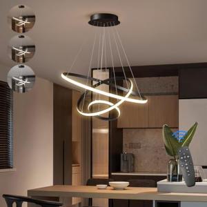KSIBNW 3 Anillos Lampara Techo Colgante LED para Comedor,45…