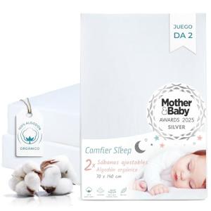 Sábanas Cuna 70x140 cm –100% Orgánico Completamente Natural…