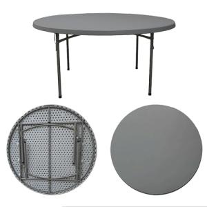 Solycarpa Mesa Redonda Grande 110 cm de Catering con Patas…