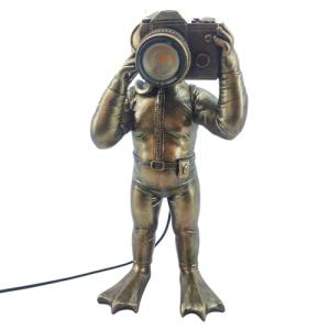 BY SIGRIS Origen Home Decor Buceador con Luz Lamparas Figur…