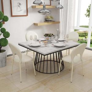 Chleby Juego de 4 Elegantes Sillas Comedor de Cuero Silla c…