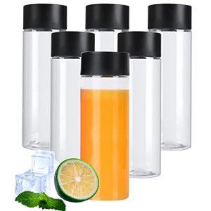 BLMHTWO 6 botellas de plástico para jugo, 300 ml, reutiliza…