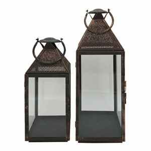 Rebecca Mobili Juego de candelabros Decorativos, 2 faroles…